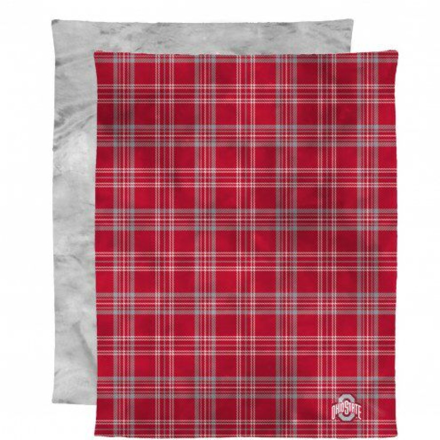 Bed & Bath * | Discount Ohio State Buckeyes Micro Mink Throw Blanket