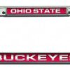 Car Accessories * | Discount Ohio State Buckeyes Laser Cut License Plate Frame