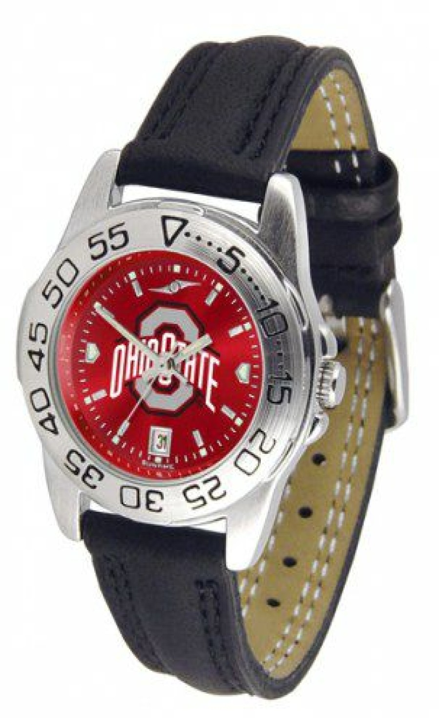 Watches & Jewelry * | Discount Ohio State Buckeyes Sport Anochrome Women'S Watch