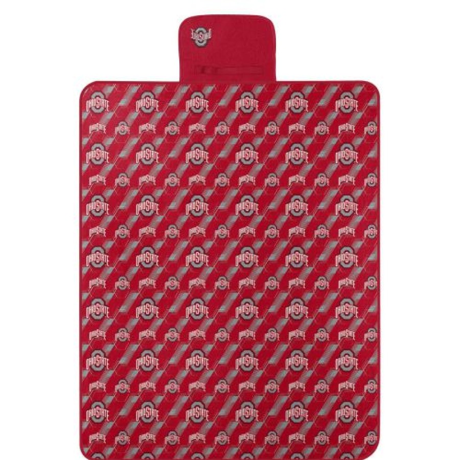 Tailgating & Stadium Gear * | Discount Ohio State Buckeyes Hex Stripe Picnic Blanket