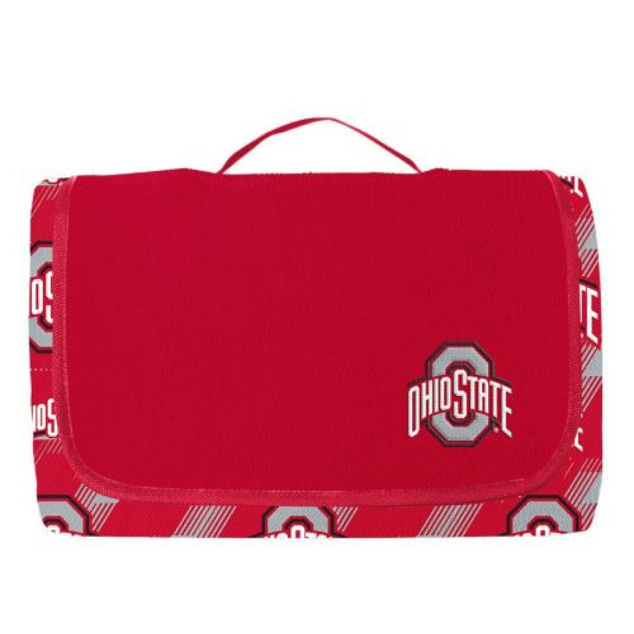 Tailgating & Stadium Gear * | Discount Ohio State Buckeyes Hex Stripe Picnic Blanket