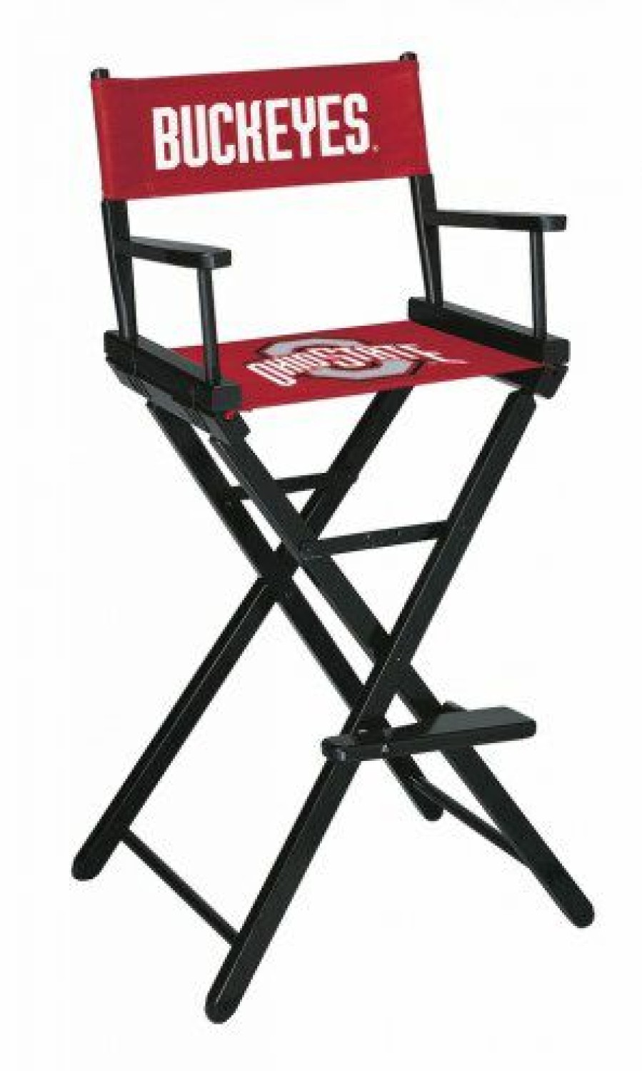 Game Room & Fan Cave * | Discount Ohio State Buckeyes Bar Height Director'S Chair