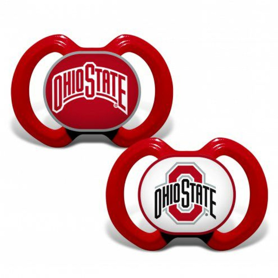 Accessories * | Discount Ohio State Buckeyes Baby Pacifier 2-Pack