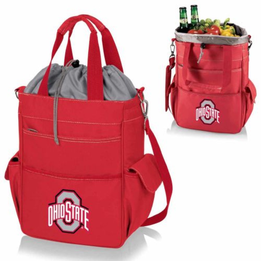 Tailgating & Stadium Gear * | Discount Ohio State Buckeyes Red Activo Cooler Tote