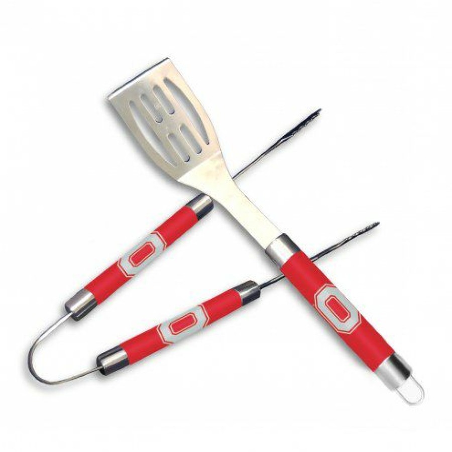 Kitchen & Bar Accessories * | Discount Ohio State Buckeyes 2-Piece Bbq Utensil Set