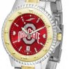 Watches & Jewelry * | Discount Ohio State Buckeyes Competitor Two-Tone Anochrome Men'S Watch