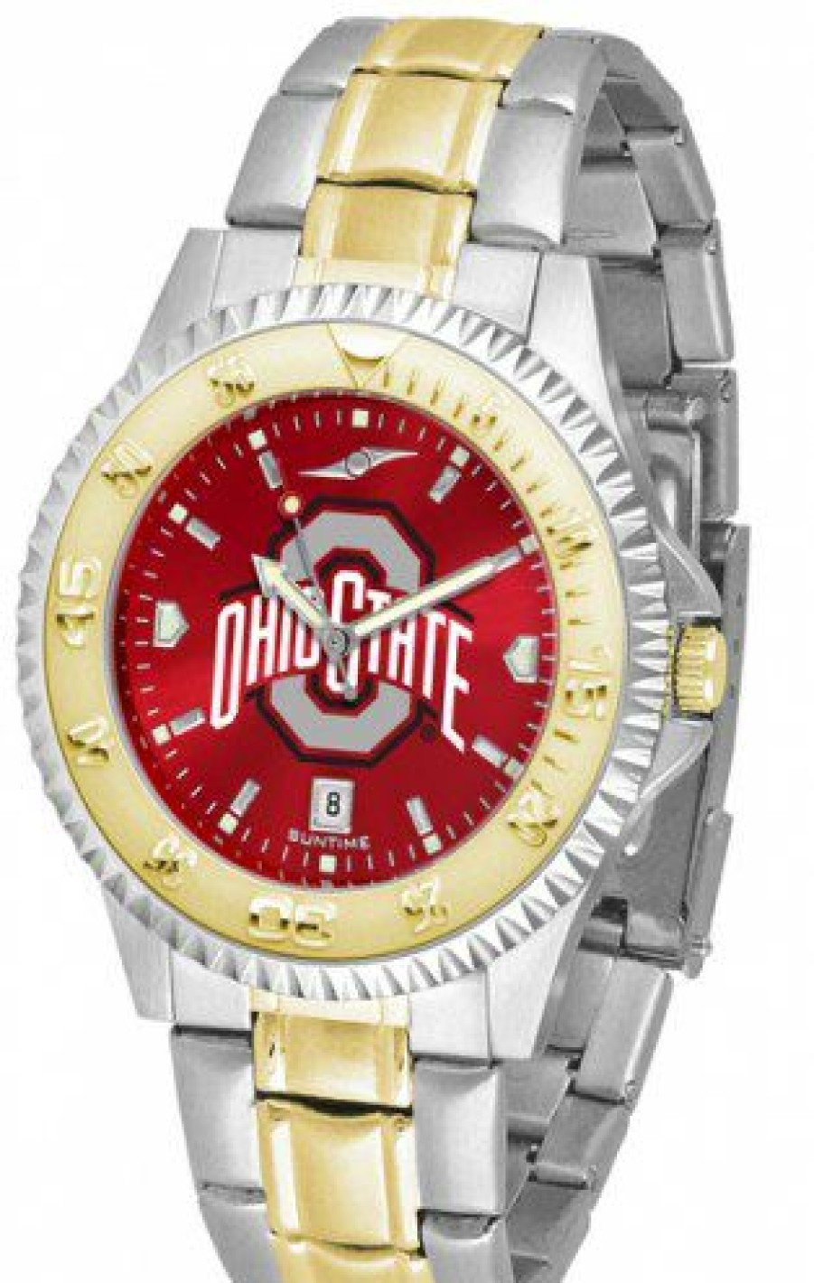 Watches & Jewelry * | Discount Ohio State Buckeyes Competitor Two-Tone Anochrome Men'S Watch