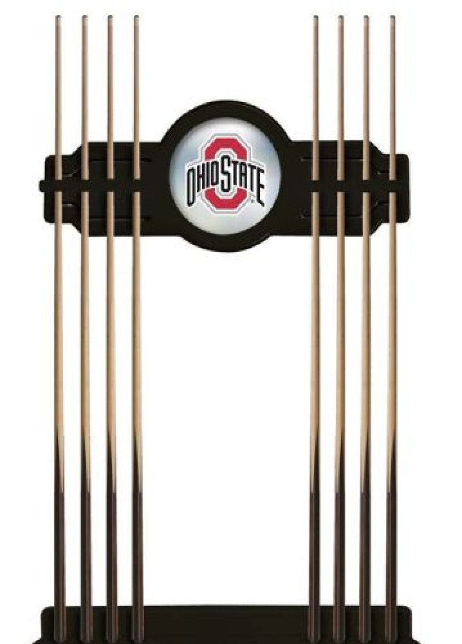 Game Room & Fan Cave * | Discount Ohio State Buckeyes Pool Cue Rack