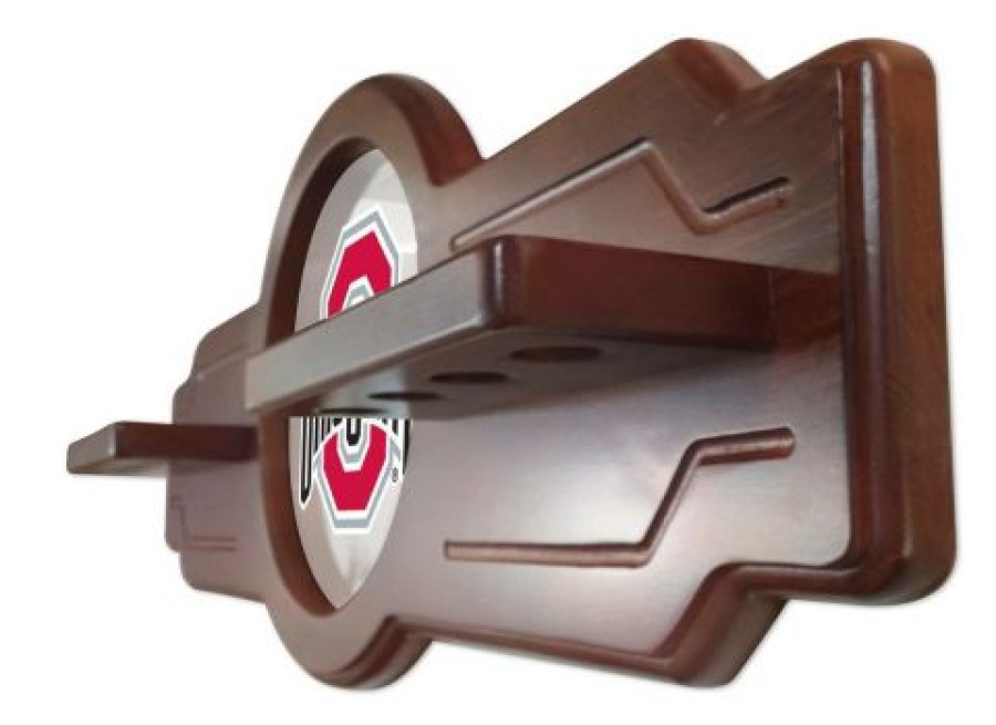 Game Room & Fan Cave * | Discount Ohio State Buckeyes Pool Cue Rack