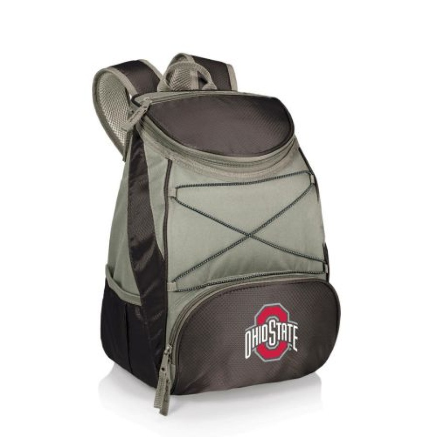 Tailgating & Stadium Gear * | Discount Ohio State Buckeyes Black Ptx Backpack Cooler