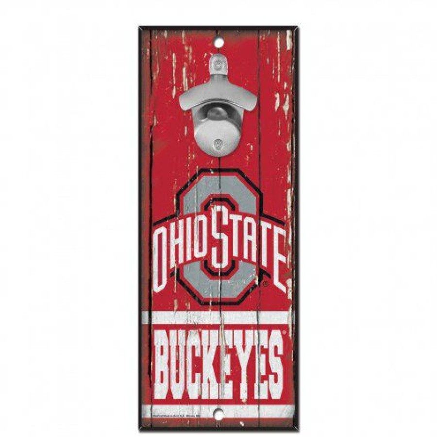 Kitchen & Bar Accessories * | Discount Ohio State Buckeyes Wood Bottle Opener