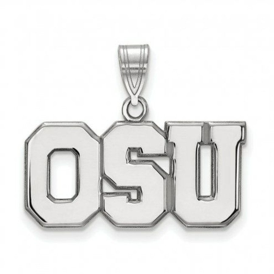 Watches & Jewelry * | Discount Ohio State Buckeyes Sterling Silver Large Pendant