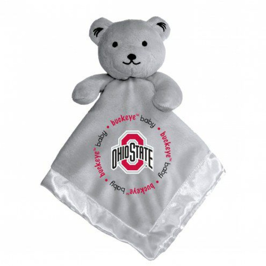 Accessories * | Discount Ohio State Buckeyes Infant Bear Security Blanket