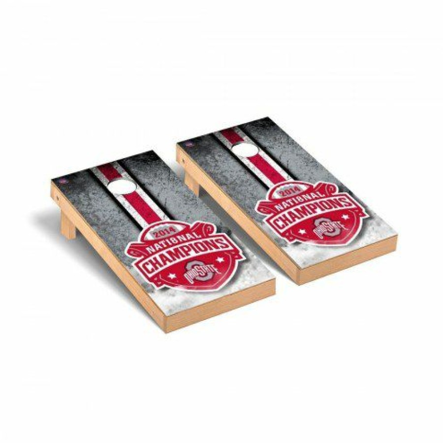 Tailgating & Stadium Gear * | Discount Ohio State Buckeyes National Champ Vintage Cornhole Game Set