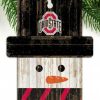 Home & Office Decor * | Discount Ohio State Buckeyes Snowman Ornament