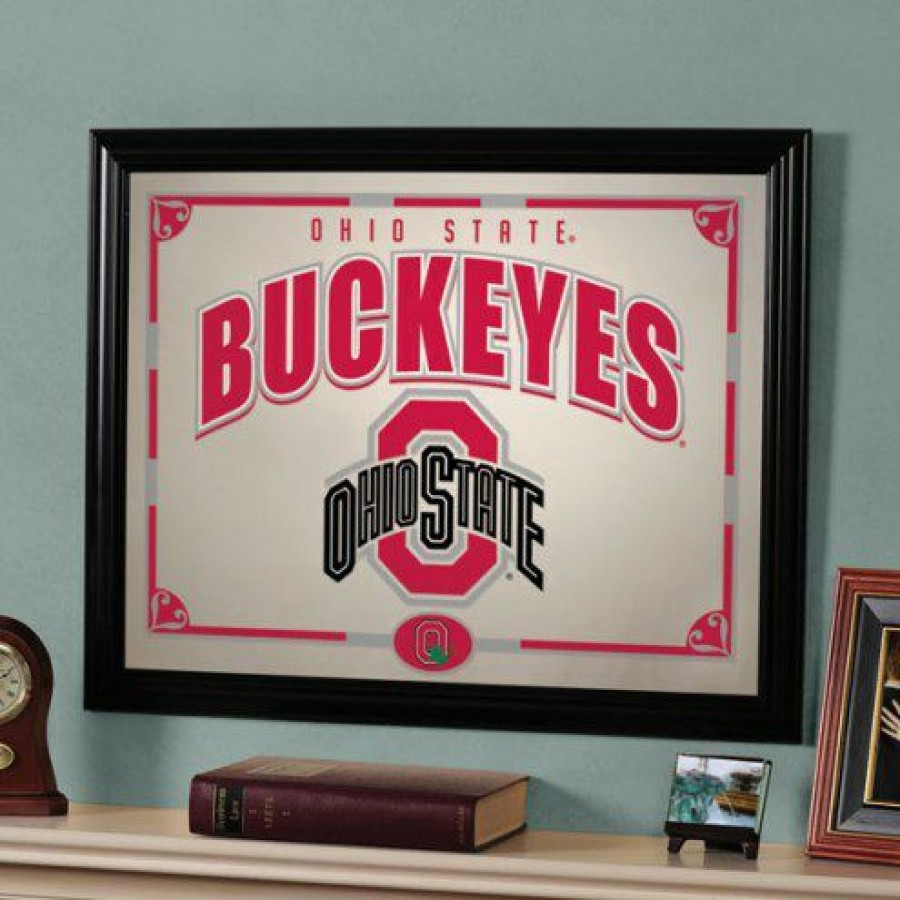 Home & Office Decor * | Discount Ohio State Buckeyes 23 X 18 Mirror