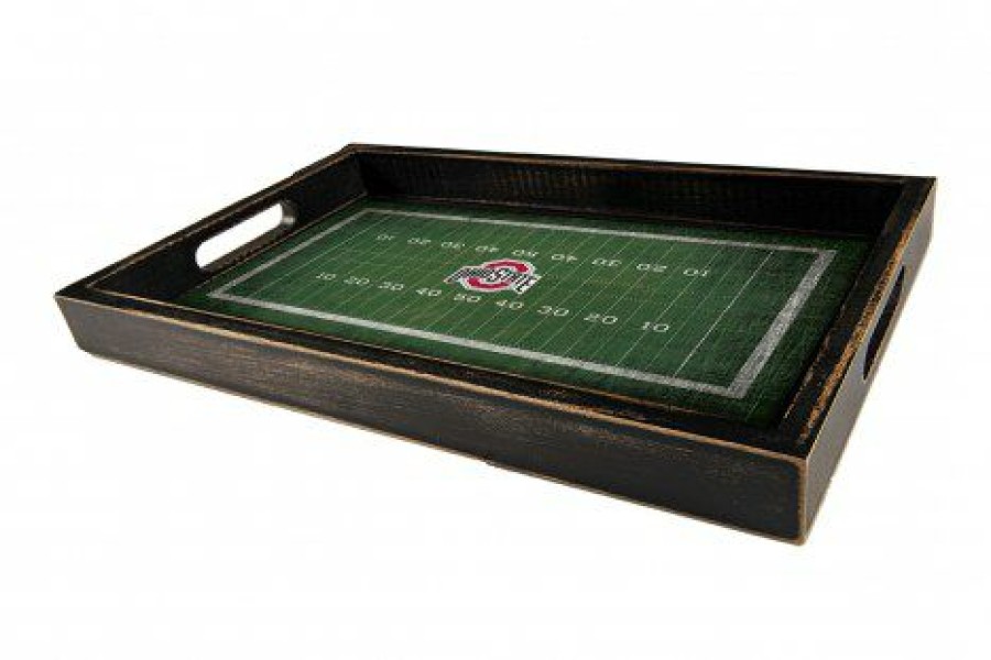 Home & Office Decor * | Discount Ohio State Buckeyes Team Field Tray