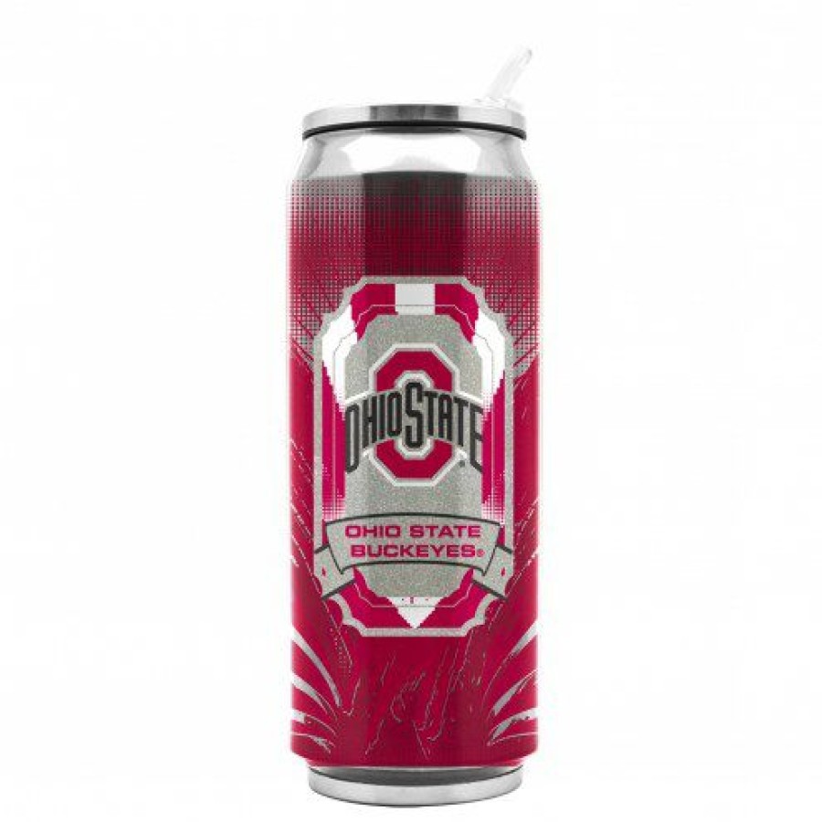 Kitchen & Bar Accessories * | Discount Ohio State Buckeyes Stainless Steel Thermo Can