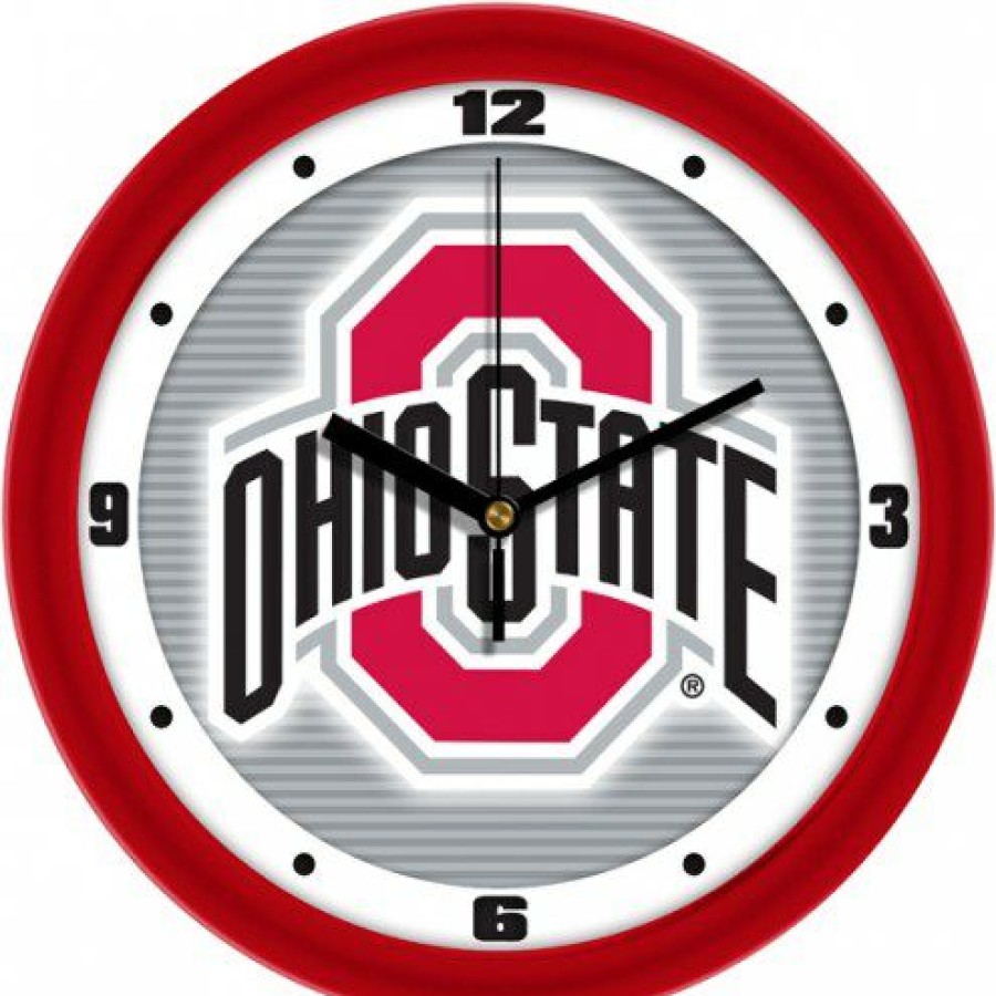 Home & Office Decor * | Discount Ohio State Buckeyes Dimension Wall Clock