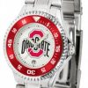 Watches & Jewelry * | Discount Ohio State Buckeyes Competitor Steel Women'S Watch