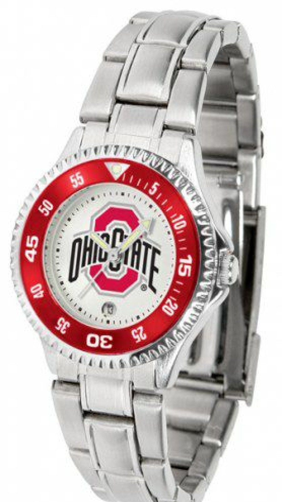 Watches & Jewelry * | Discount Ohio State Buckeyes Competitor Steel Women'S Watch