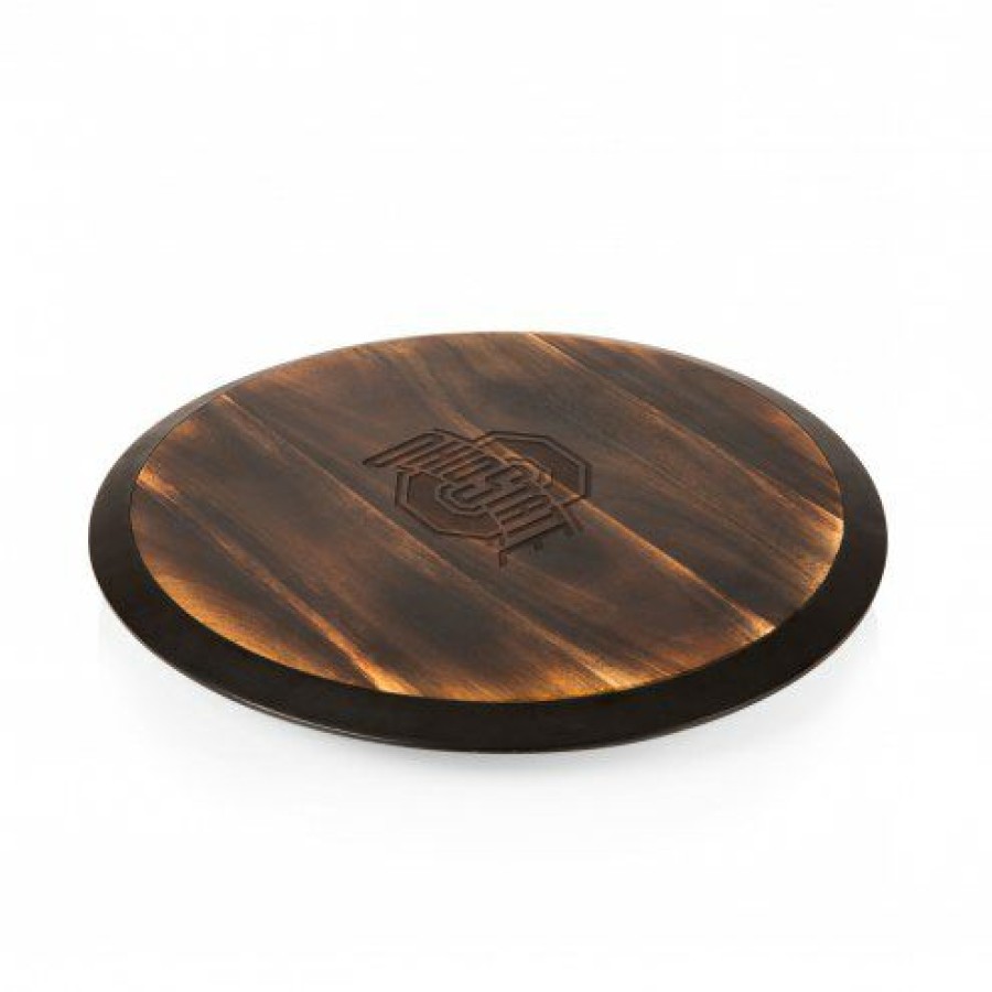 Kitchen & Bar Accessories * | Discount Ohio State Buckeyes Lazy Susan Serving Tray