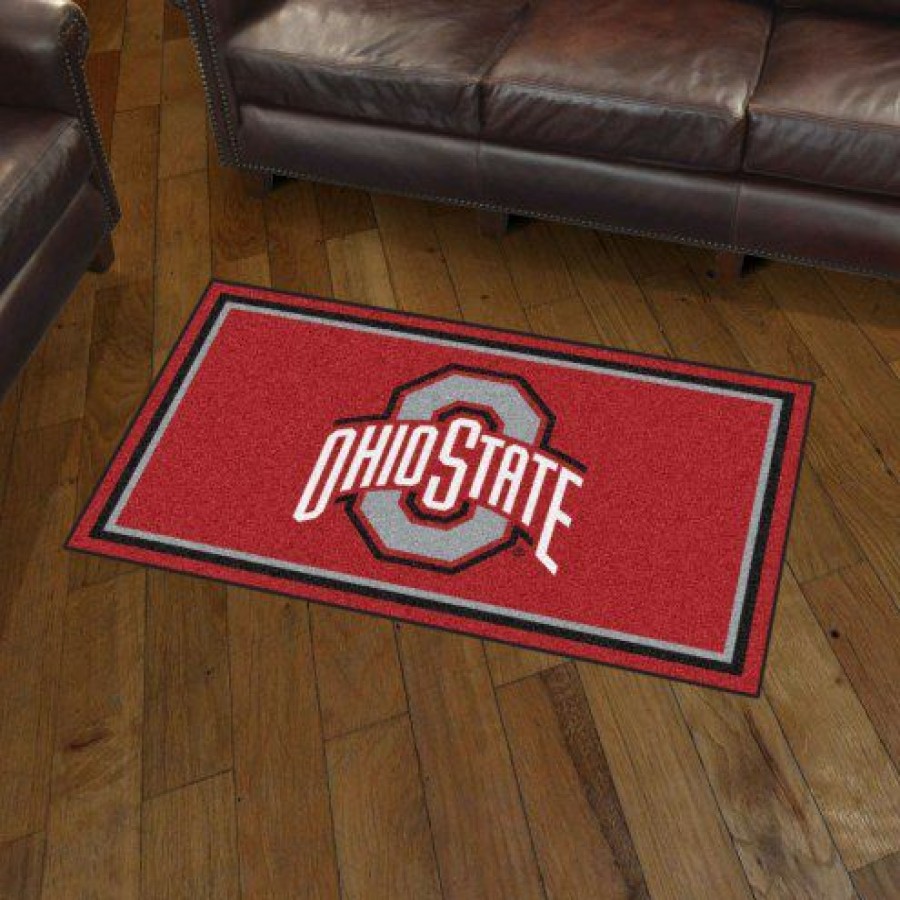 Home & Office Decor * | Discount Ohio State Buckeyes 3 X 5 Area Rug