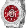 Watches & Jewelry * | Discount Ohio State Buckeyes Competitor Steel Anochrome Men'S Watch