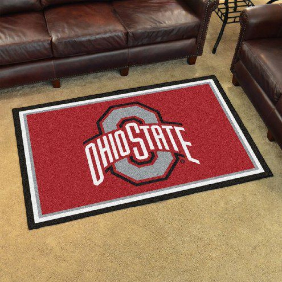 Home & Office Decor * | Discount Ohio State Buckeyes 4 X 6 Area Rug