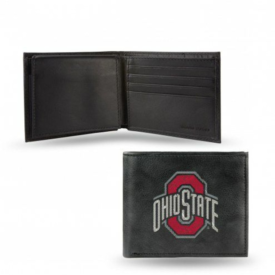 Watches & Jewelry * | Discount Ohio State Buckeyes Ncaa Embroidered Leather Billfold Wallet