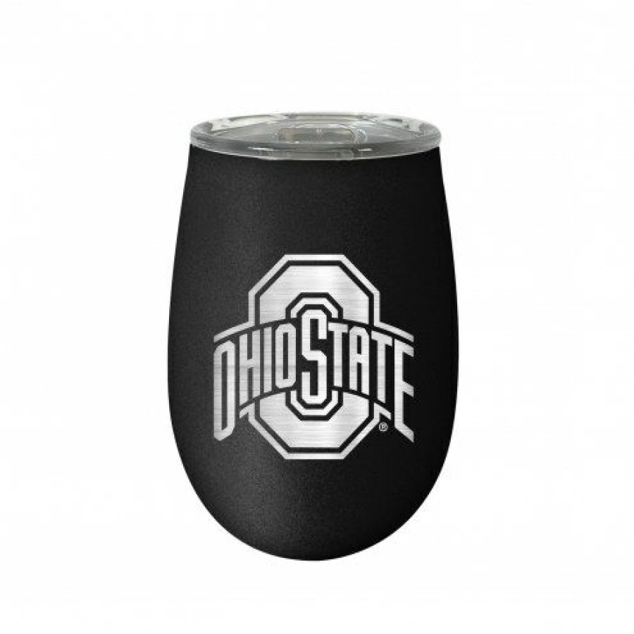 Kitchen & Bar Accessories * | Discount Ohio State Buckeyes 10 Oz. Stealth Blush Wine Tumbler