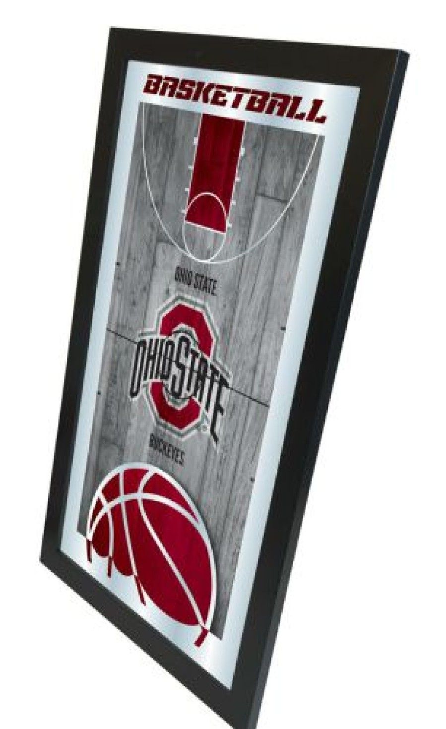 Game Room & Fan Cave * | Discount Ohio State Buckeyes Basketball Mirror