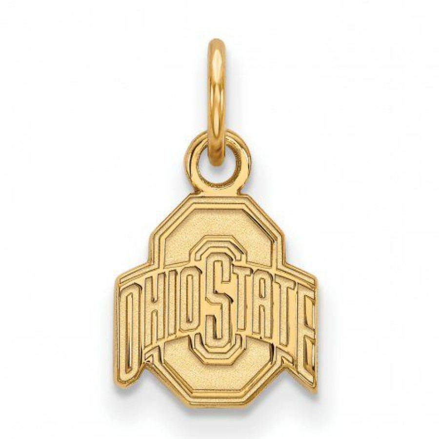 Watches & Jewelry * | Discount Ohio State Buckeyes 14K Yellow Gold Extra Small Pendant