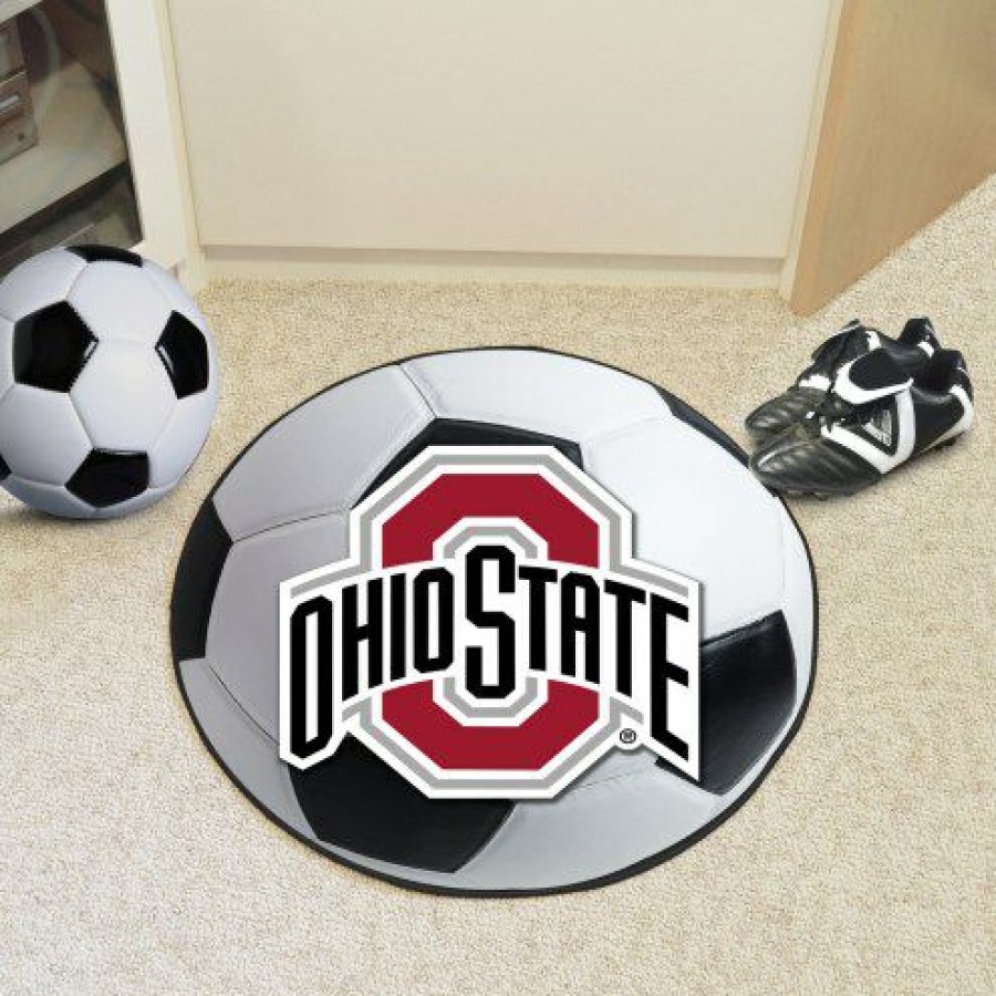 Home & Office Decor * | Discount Ohio State Buckeyes Soccer Ball Mat