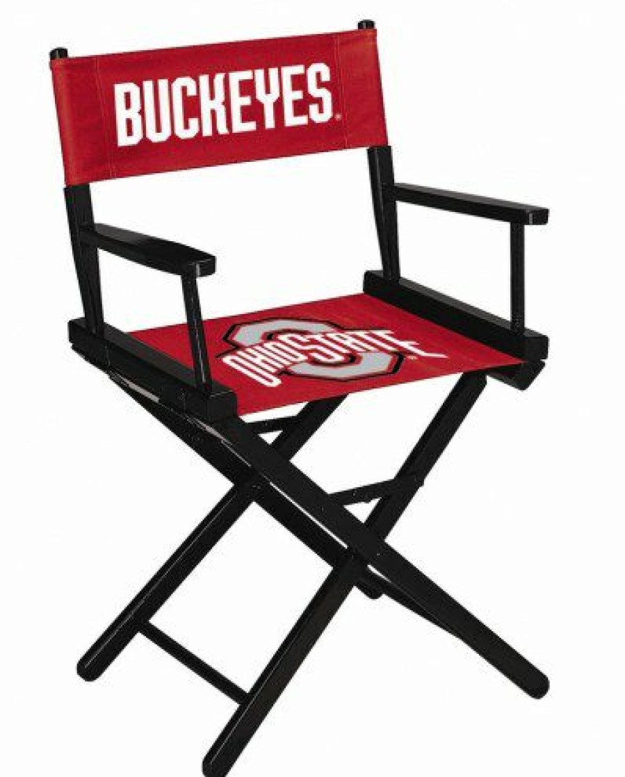 Game Room & Fan Cave * | Discount Ohio State Buckeyes Table Height Director'S Chair