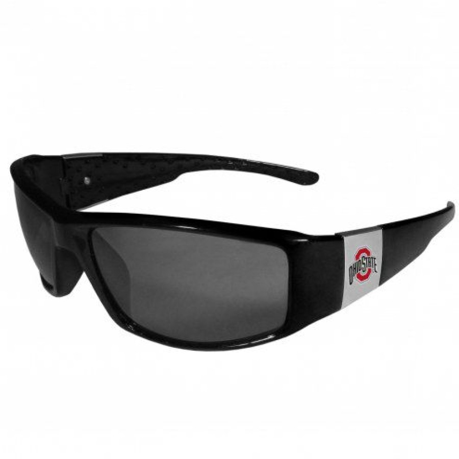 Accessories * | Discount Ohio State Buckeyes Chrome Wrap Sunglasses