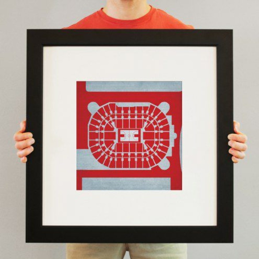 Home & Office Decor * | Discount Ohio State Buckeyes Basketball Arena Print