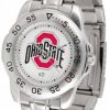 Watches & Jewelry * | Discount Ohio State Buckeyes Sport Steel Men'S Watch