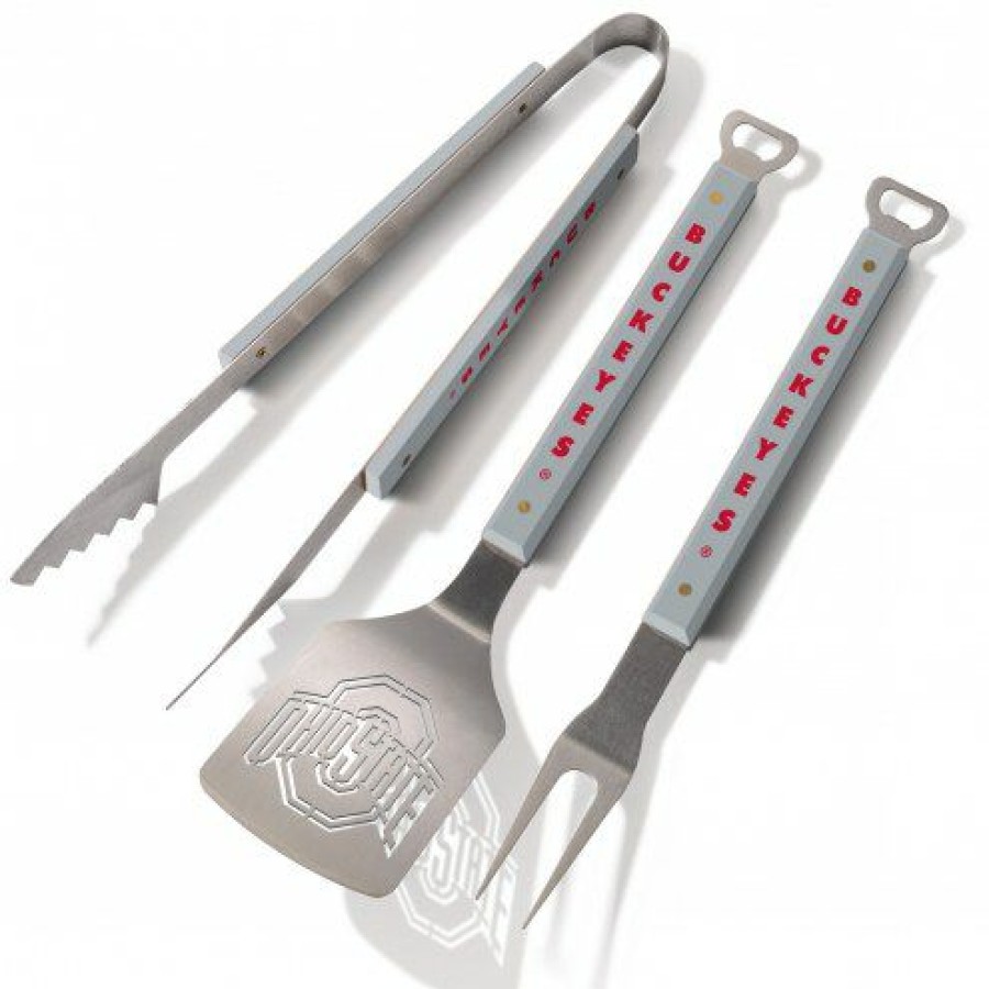 Tailgating & Stadium Gear * | Discount Ohio State Buckeyes Spirit Series 3-Piece Bbq Set