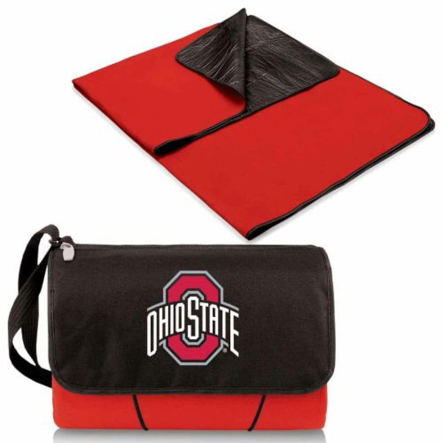 Tailgating & Stadium Gear * | Discount Ohio State Buckeyes Ncaa Red Blanket Tote