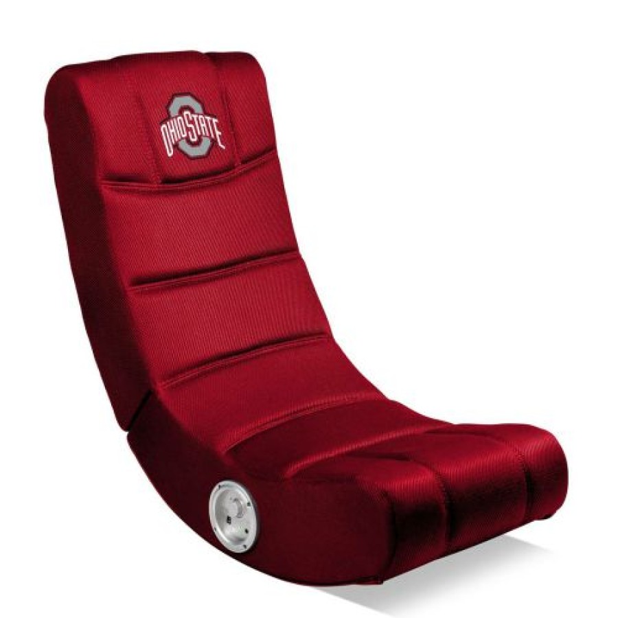 Game Room & Fan Cave * | Discount Ohio State Buckeyes Bluetooth Gaming Chair