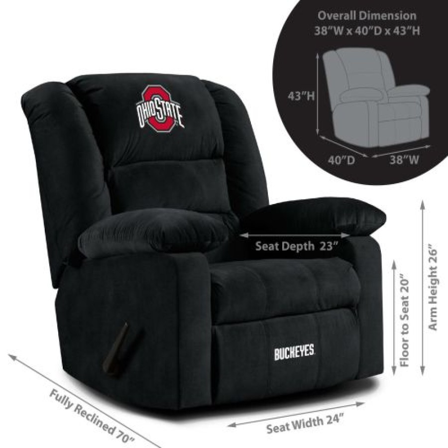 Game Room & Fan Cave * | Discount Ohio State Buckeyes Playoff Recliner